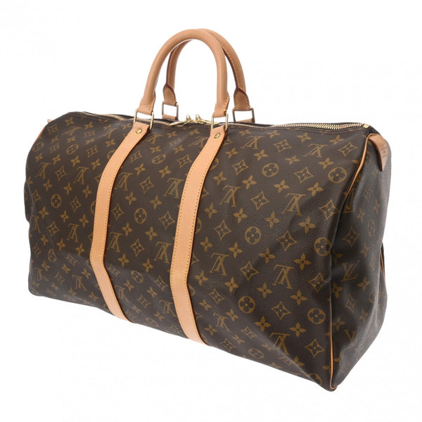 LOUIS VUITTON ルイヴィトン モノグラム キーポル 50 ブラウン M41426 ユニセックス モノグラムキャンバス ボストンバッグ Aランク 中古 銀蔵