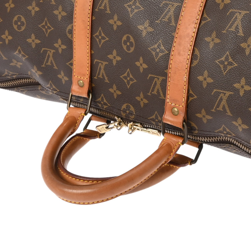 LOUIS VUITTON ルイヴィトン モノグラム キーポル 50 ブラウン ユニセックス モノグラムキャンバス ボストンバッグ Bランク 中古 銀蔵