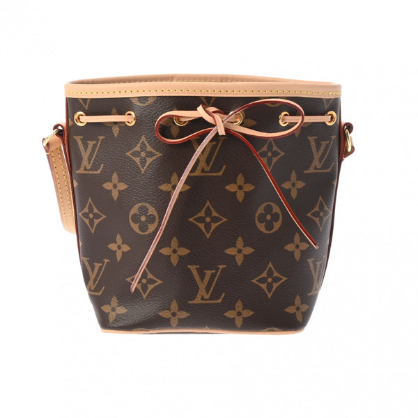 LOUIS VUITTON ルイヴィトン モノグラム ナノノエ ブラウン M41346 レディース モノグラムキャンバス ショルダーバッグ 未使用 銀蔵