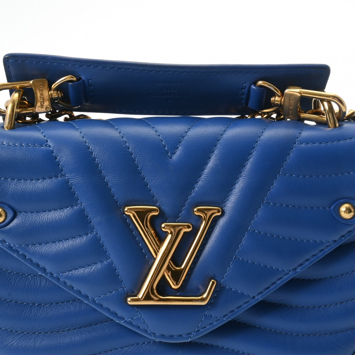 ルイヴィトンニューウェーブ チェーンショルダーバッグ 14145 ブルー レディース レザー ショルダーバッグ M53924 LOUIS VUITTON  中古 – 銀蔵オンライン