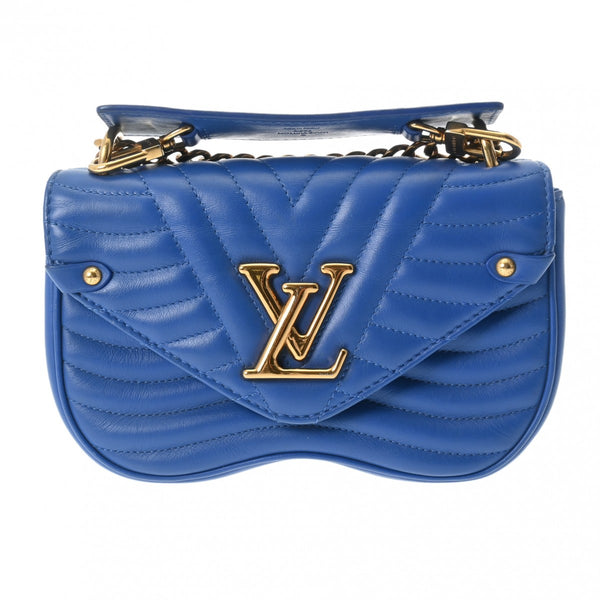 ルイヴィトンニューウェーブ チェーンショルダーバッグ 14145 ブルー レディース レザー ショルダーバッグ M53924 LOUIS VUITTON  中古 – 銀蔵オンライン