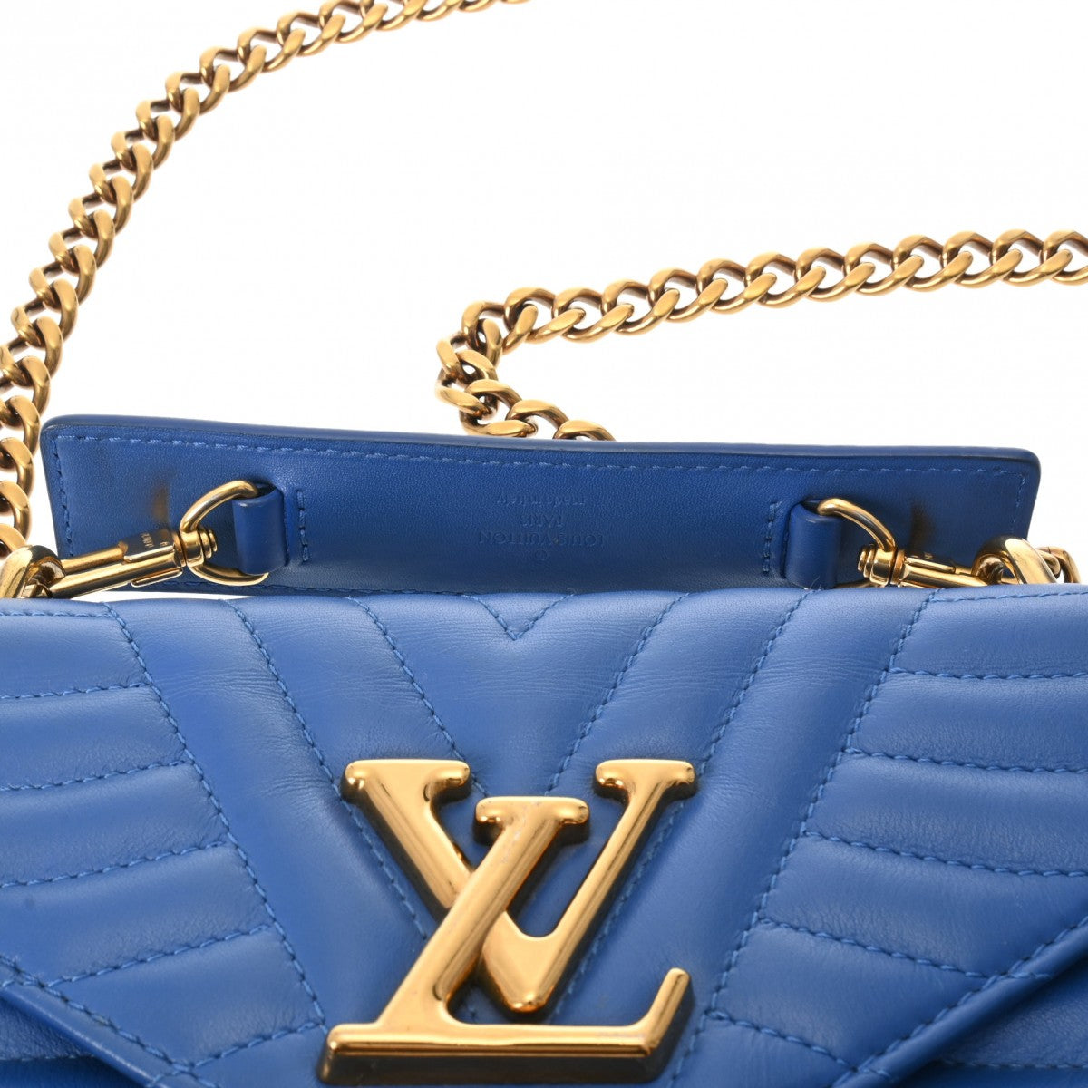 ルイヴィトンニューウェーブ チェーンショルダーバッグ 14145 ブルー レディース レザー ショルダーバッグ M53924 LOUIS VUITTON  中古 – 銀蔵オンライン