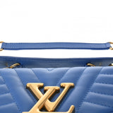 LOUIS VUITTON ルイヴィトン モノグラム ニューウェーブ チェーンショルダーバッグ ブルー M53924 レディース レザー ショルダーバッグ ABランク 中古 銀蔵