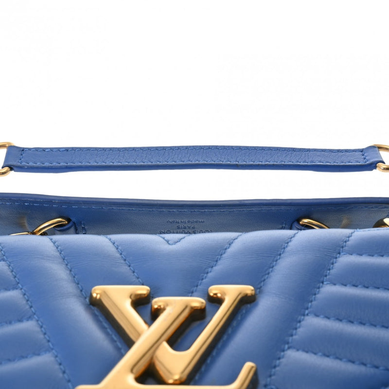 LOUIS VUITTON ルイヴィトン モノグラム ニューウェーブ チェーンショルダーバッグ ブルー M53924 レディース レザー ショルダーバッグ ABランク 中古 銀蔵