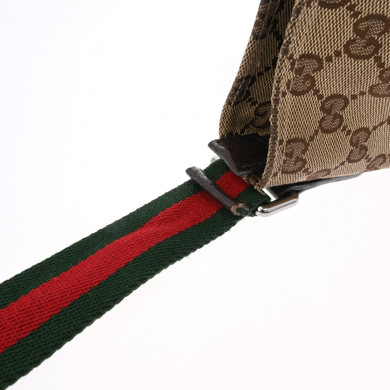 GUCCI グッチ GG柄 ベージュ シルバー金具 189749 レディース キャンバス ショルダーバッグ ABランク 中古 銀蔵