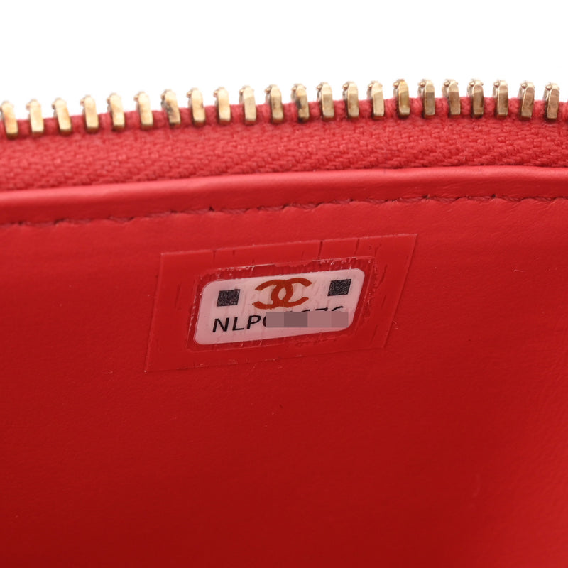 CHANEL シャネル マトラッセ チェーン ヴァニティ ピンクオレンジ AP1341 レディース キャビアスキン ショルダーバッグ Aランク 中古 銀蔵