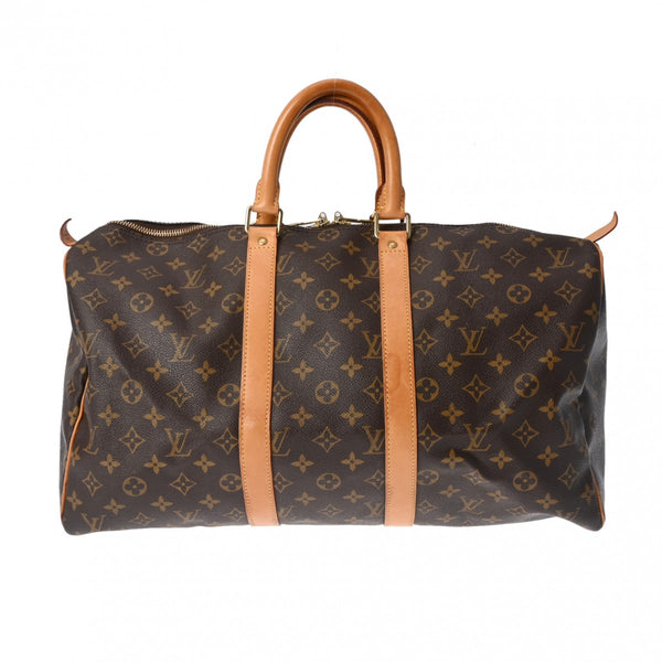 LOUIS VUITTON ルイヴィトン モノグラム キーポル 45 ブラウン M41428 ユニセックス モノグラムキャンバス ボストンバッグ Bランク 中古 銀蔵