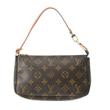 LOUIS VUITTON ルイヴィトン モノグラム ポシェット アクセソワール ブラウン M51980 レディース モノグラムキャンバス アクセサリーポーチ Bランク 中古 銀蔵