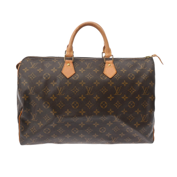 LOUIS VUITTON ルイヴィトン モノグラム スピーディ 40 ブラウン M41522 レディース モノグラムキャンバス ハンドバッグ Bランク 中古 銀蔵