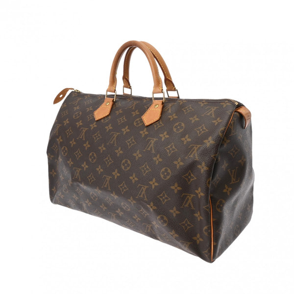 LOUIS VUITTON ルイヴィトン モノグラム スピーディ 40 ブラウン M41522 レディース モノグラムキャンバス ハンドバッグ Bランク 中古 銀蔵