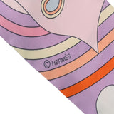 HERMES エルメス ツイリー CARRES VOLANTS ピンク系 063849S レディース シルク100％ スカーフ 未使用 銀蔵