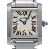 CARTIER カルティエ タンク フランセーズ SM W51008Q3 レディース 腕時計 クォーツ Aランク 中古 銀蔵