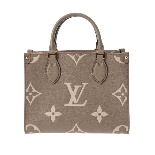 LOUIS VUITTON ルイヴィトン モノグラムアンプラント オンザゴー PM 2WAY  トゥルトレール/クレーム M45779 レディース レザー ハンドバッグ Aランク 中古 銀蔵