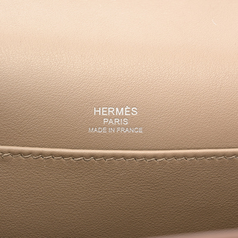 HERMES エルメス ゲタ エトゥープ パラジウム金具 - B刻印(2023年頃) レディース シェーブル ショルダーバッグ 新同 中古 銀蔵