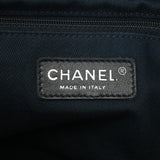 CHANEL シャネル ショッピングトート ネイビー/ホワイト シルバー金具 A92240 レディース デニム/レザー 2WAYバッグ Bランク 中古 銀蔵