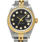 ROLEX ロレックス デイトジャスト 10Pダイヤ 69173G レディース 腕時計 自動巻き Aランク 中古 銀蔵