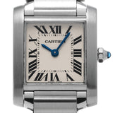 CARTIER カルティエ タンク フランセーズ SM W51008Q3 レディース 腕時計 クォーツ Aランク 中古 銀蔵