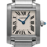 CARTIER カルティエ タンク フランセーズ SM W51008Q3 レディース 腕時計 クォーツ Aランク 中古 銀蔵