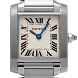 CARTIER カルティエ タンク フランセーズ SM W51008Q3 レディース 腕時計 クォーツ Aランク 中古 銀蔵