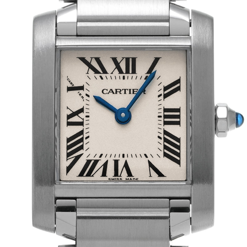 CARTIER カルティエ タンク フランセーズ SM W51008Q3 レディース 腕時計 クォーツ Aランク 中古 銀蔵