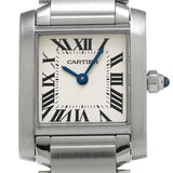 CARTIER カルティエ タンク フランセーズ SM W51008Q3 レディース SS 腕時計 クォーツ Aランク 中古 銀蔵