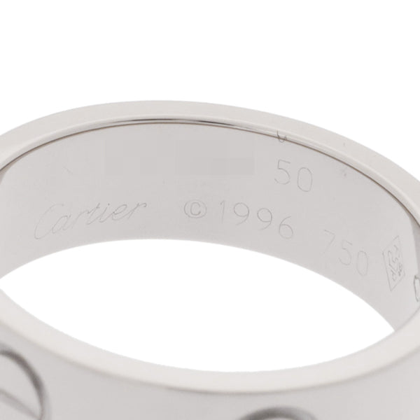 CARTIER カルティエ ラブリング #50 9号 レディース K18ホワイトゴールド リング・指輪 Aランク 中古 銀蔵