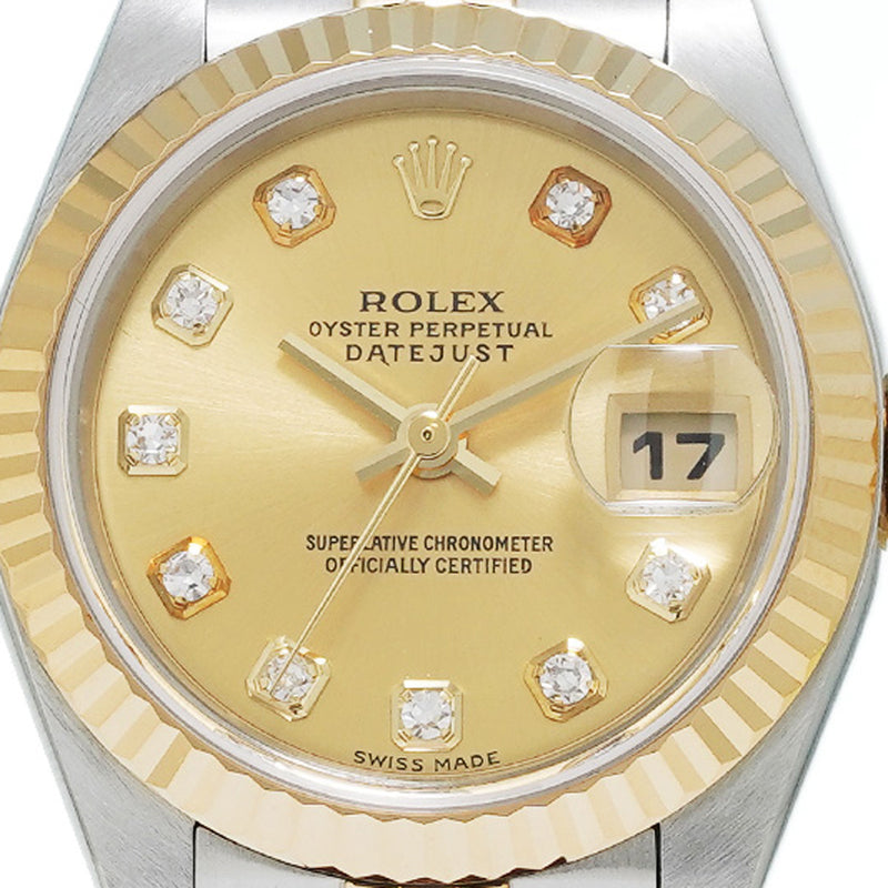 ROLEX ロレックス デイトジャスト 10Pダイヤ 79173G レディース 腕時計 自動巻き Aランク 中古 銀蔵