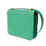 HERMES エルメス コンスタンス3 ミニ 18 ミロワール ミント B刻印(2023年頃) レディース シェーブル ショルダーバッグ 新同 中古 銀蔵