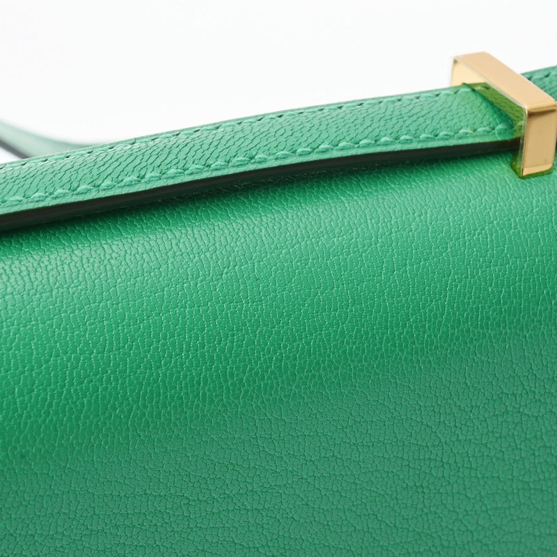 HERMES エルメス コンスタンス3 ミニ 18 ミロワール ミント B刻印(2023年頃) レディース シェーブル ショルダーバッグ 新同 中古 銀蔵