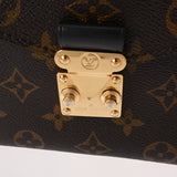 LOUIS VUITTON ルイヴィトン モノグラム ポシェットメティス MM 2WAY ブラウン レッド M44668 レディース モノグラムキャンバス ハンドバッグ ABランク 中古 銀蔵