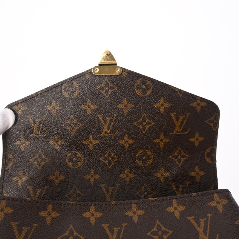 LOUIS VUITTON ルイヴィトン モノグラム ポシェットメティス MM 2WAY ブラウン レッド M44668 レディース モノグラムキャンバス ハンドバッグ ABランク 中古 銀蔵