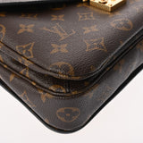 LOUIS VUITTON ルイヴィトン モノグラム ポシェットメティス MM 2WAY ブラウン レッド M44668 レディース モノグラムキャンバス ハンドバッグ ABランク 中古 銀蔵