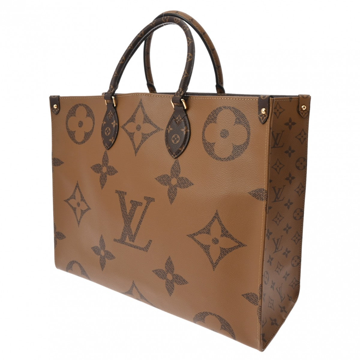 LOUIS VUITTON ルイヴィトン モノグラムジャイアント オンザゴー GM 旧型 2WAYトート ブラウン M44576 ユニセックス  モノグラムキャンバス ハンドバッグ Aランク 中古 - 全国販売