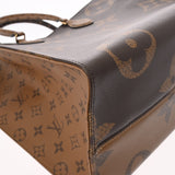 LOUIS VUITTON ルイヴィトン モノグラムジャイアント オンザゴー GM 旧型 2WAYトート ブラウン M44576 ユニセックス モノグラムキャンバス ハンドバッグ Aランク 中古 銀蔵