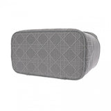 CHRISTIAN DIOR クリスチャンディオール ディーライト バニティ グレー レディース レザー ハンドバッグ Aランク 中古 銀蔵