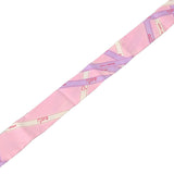 HERMES エルメス ツイリー BOLDUC リボン柄 ピンク/パープル/ホワイト レディース シルク100％ スカーフ Bランク 中古 銀蔵