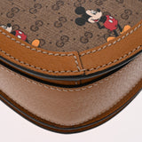 GUCCI グッチ ディズニーコラボ GG柄 ブラウン 602694 レディース GGスプリームキャンバス/レザー ショルダーバッグ Aランク 中古 銀蔵