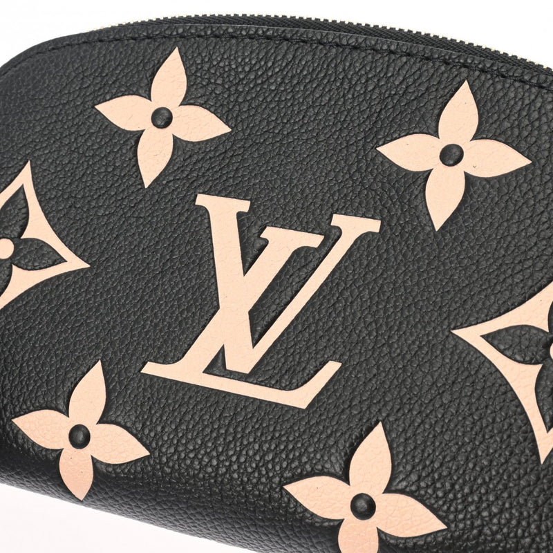 LOUIS VUITTON ルイヴィトン モノグラムアンプラント ポシェット コスメティック ブラック/ベージュ M59086 レディース レザー ポーチ 新同 中古 銀蔵