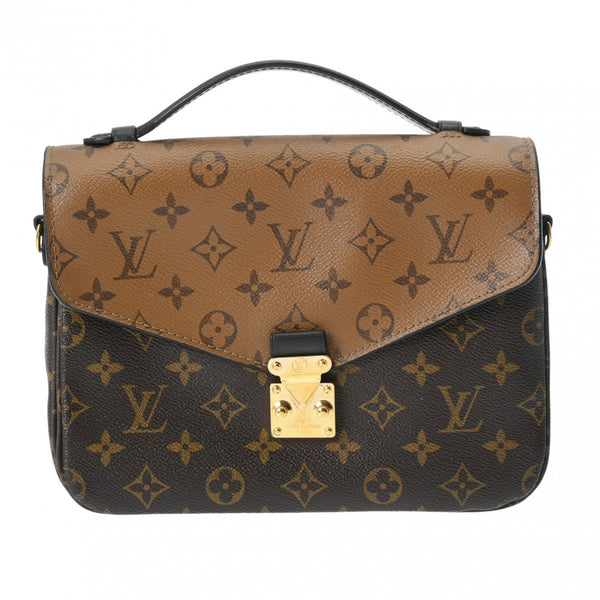 LOUIS VUITTON ルイヴィトン モノグラムリバース ポシェットメティス MM ブラウン M44876 レディース モノグラムリバース キャンバス 2WAYバッグ ABランク 中古 銀蔵