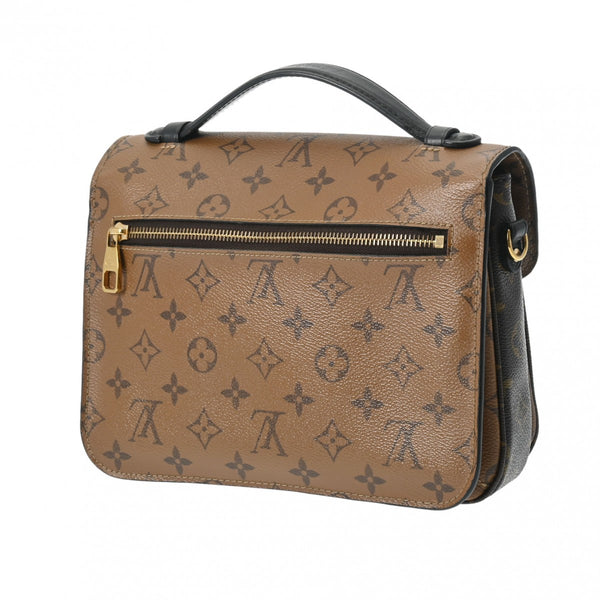 LOUIS VUITTON ルイヴィトン モノグラムリバース ポシェットメティス MM ブラウン M44876 レディース モノグラムリバース キャンバス 2WAYバッグ ABランク 中古 銀蔵