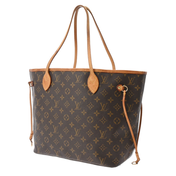 LOUIS VUITTON ルイヴィトン モノグラム ネヴァーフル MM ブラウン M40156 レディース モノグラムキャンバス トートバッグ Bランク 中古 銀蔵