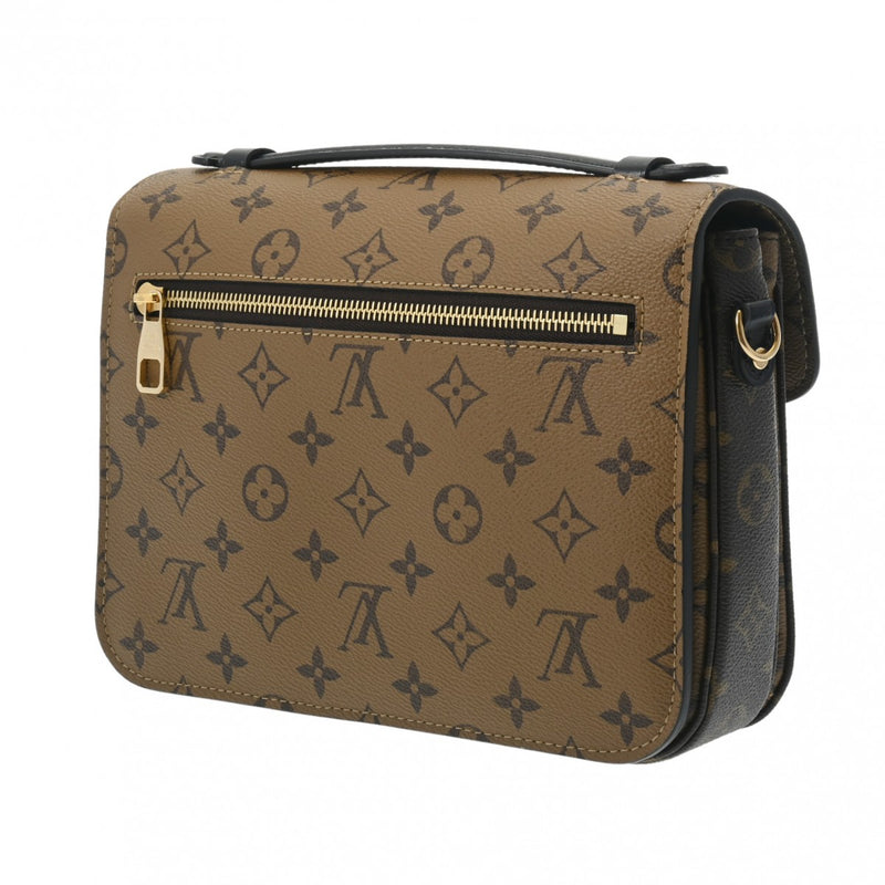 LOUIS VUITTON ルイヴィトン モノグラムリバース ポシェットメティス MM ブラウン M44876 レディース モノグラムリバース キャンバス 2WAYバッグ Aランク 中古 銀蔵