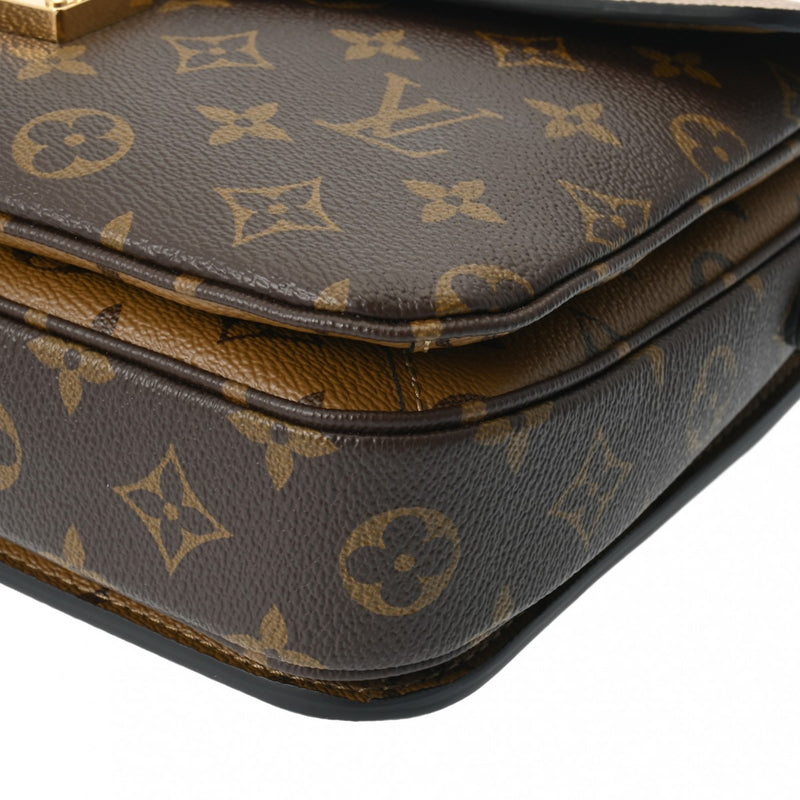 LOUIS VUITTON ルイヴィトン モノグラムリバース ポシェットメティス MM ブラウン M44876 レディース モノグラムリバース キャンバス 2WAYバッグ Aランク 中古 銀蔵