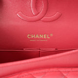 CHANEL シャネル マトラッセ チェーンショルダー Wフラップ 25cm ピンク A01112 レディース キャビアスキン ショルダーバッグ Aランク 中古 銀蔵