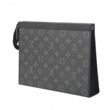 LOUIS VUITTON ルイヴィトン モノグラムエクリプス ポシェットボワヤージュ MM 黒 M61692 メンズ モノグラムキャンバス セカンドバッグ Aランク 中古 銀蔵