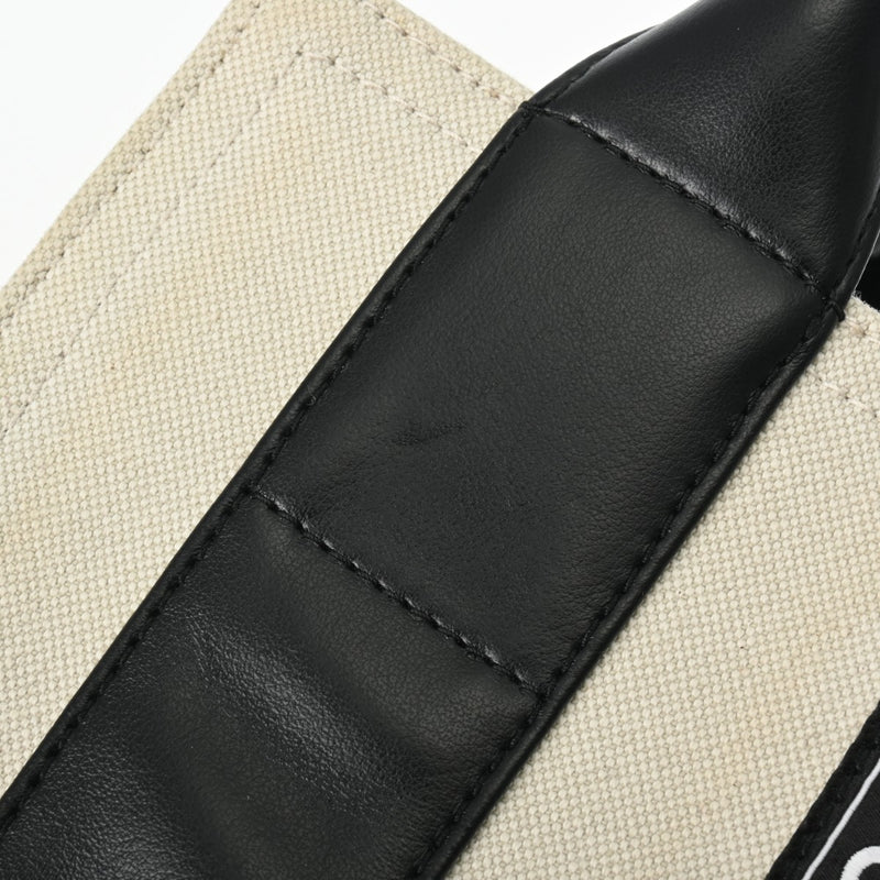 BALENCIAGA バレンシアガ トレード XS 黒/ベージュ 620882 レディース キャンバス レザー トートバッグ Bランク 中古 銀蔵