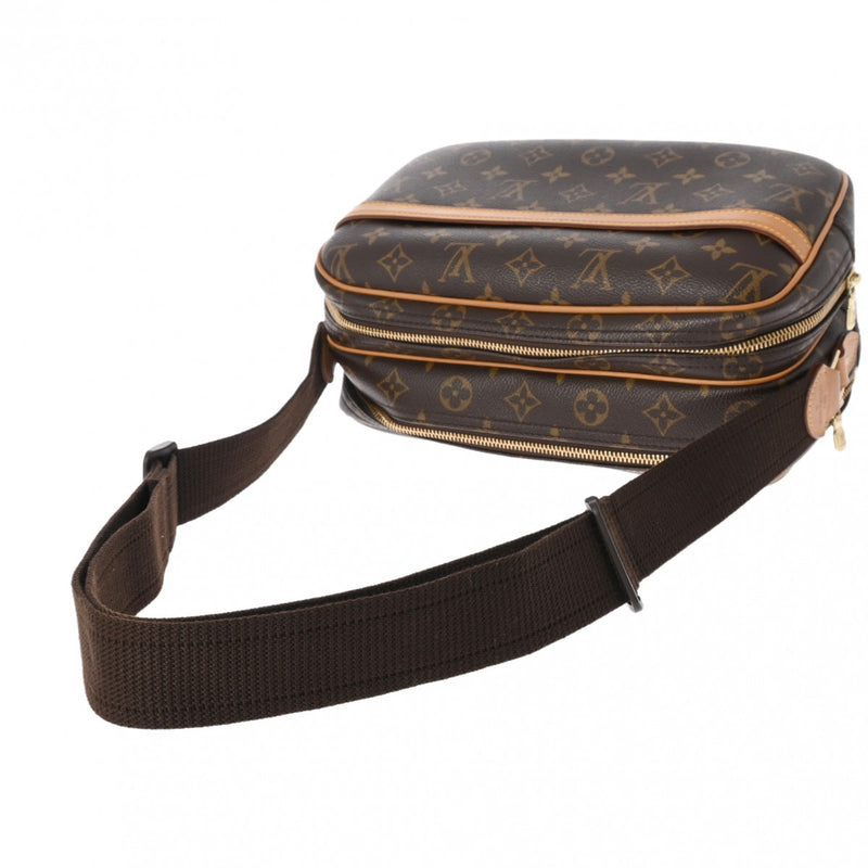 LOUIS VUITTON ルイヴィトン モノグラム リポーター PM ブラウン M45254 ユニセックス モノグラムキャンバス ショルダーバッグ ABランク 中古 銀蔵