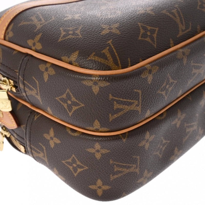 LOUIS VUITTON ルイヴィトン モノグラム リポーター PM ブラウン M45254 ユニセックス モノグラムキャンバス ショルダーバッグ ABランク 中古 銀蔵