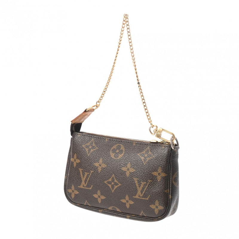 LOUIS VUITTON ルイヴィトン モノグラム ミニポシェットアクセソワール T＆B ブラウン M60153 レディース モノグラムキャンバス アクセサリーポーチ Bランク 中古 銀蔵