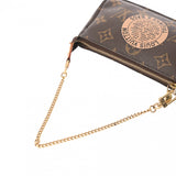 LOUIS VUITTON ルイヴィトン モノグラム ミニポシェットアクセソワール T＆B ブラウン M60153 レディース モノグラムキャンバス アクセサリーポーチ Bランク 中古 銀蔵